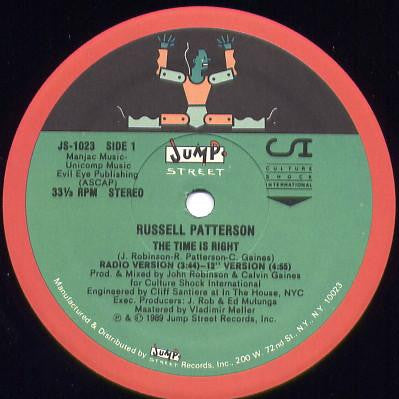 Russell Patterson : The Time Is Right (12")