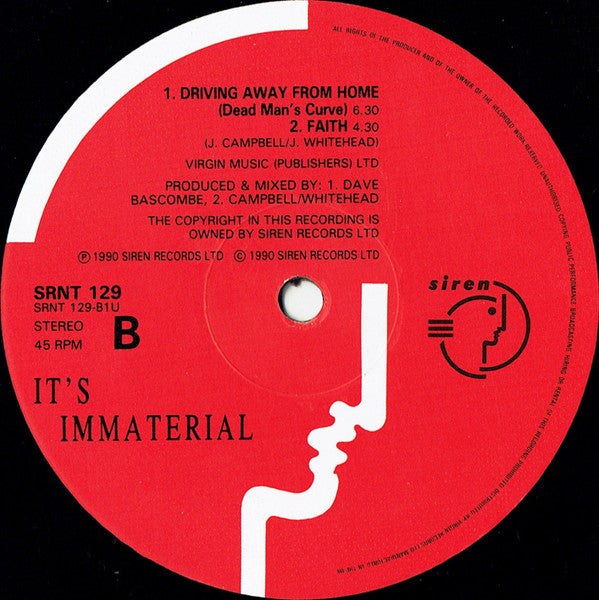 It's Immaterial : Heaven Knows (12", Single)
