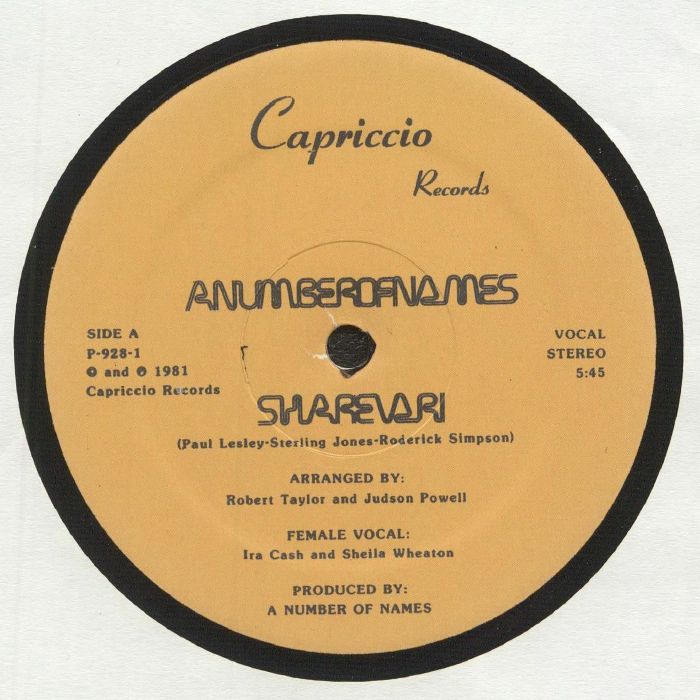A Number of Names – Sharevari (12") (Mint (M))