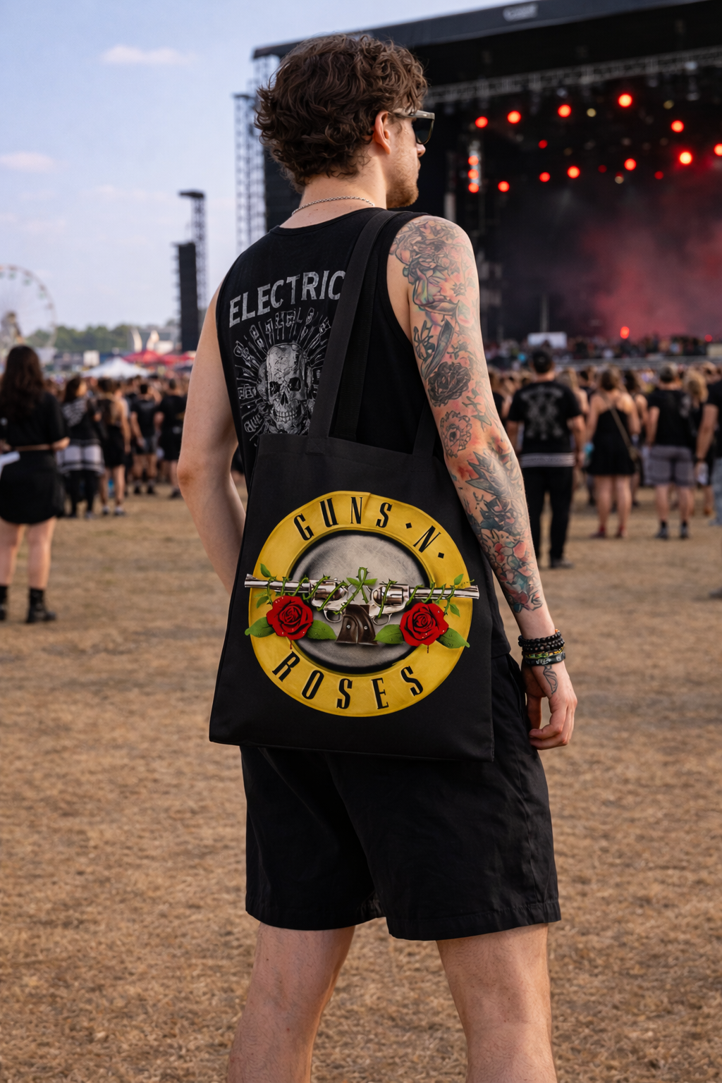 Rocksax Guns N' Roses Tote Bag - Roses Logo