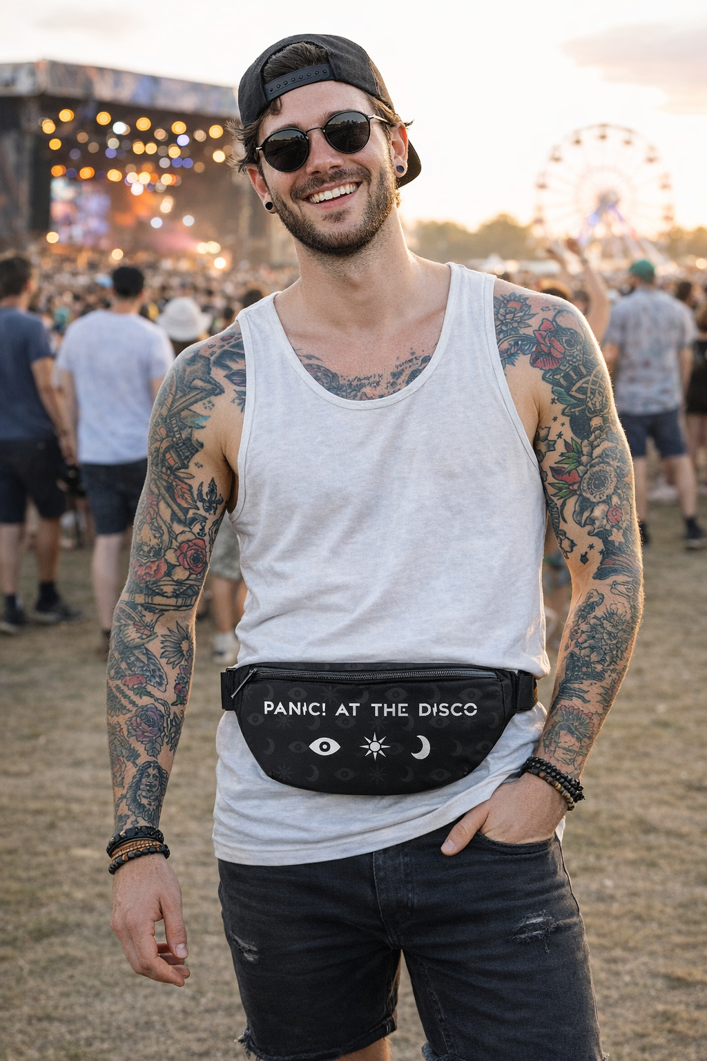 Sac banane Rocksax Panic! At The Disco – 3 icônes