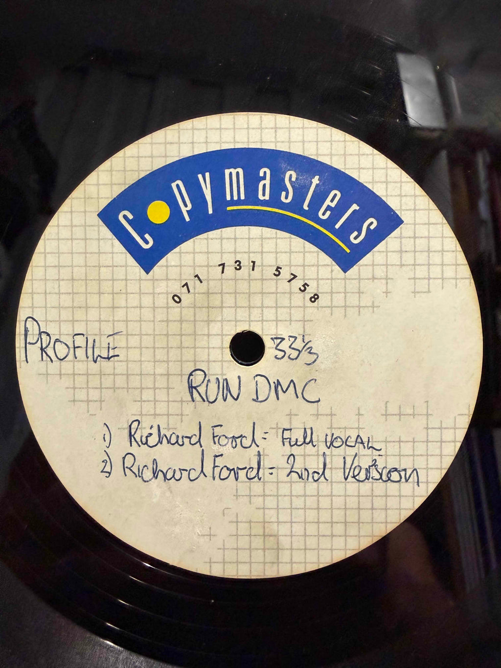 Run DMC – UNKNOWN (12" Acetate) (Very Good Plus (VG+))
