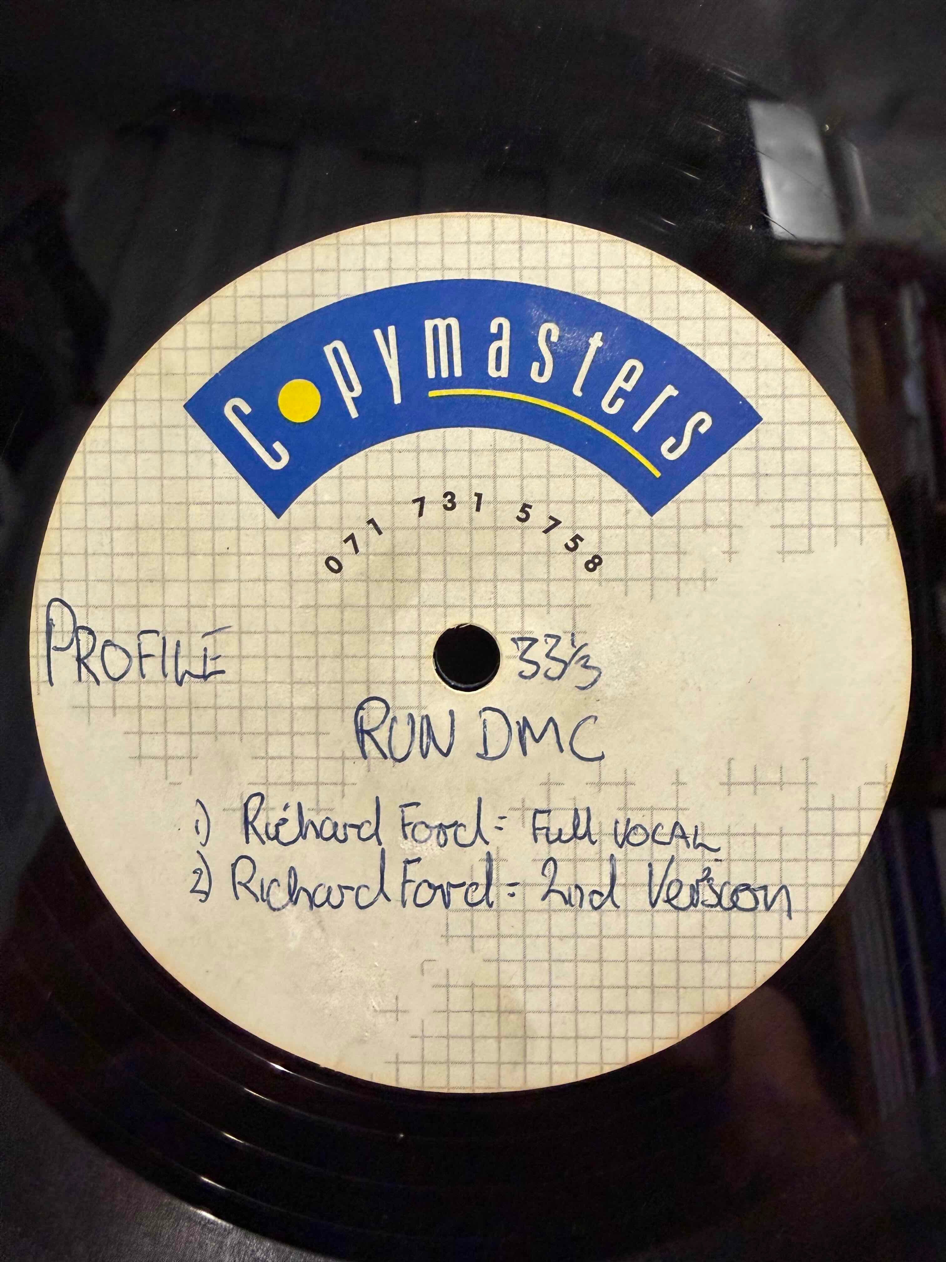 Run DMC – UNKNOWN (12" Acetate) (Very Good Plus (VG+))
