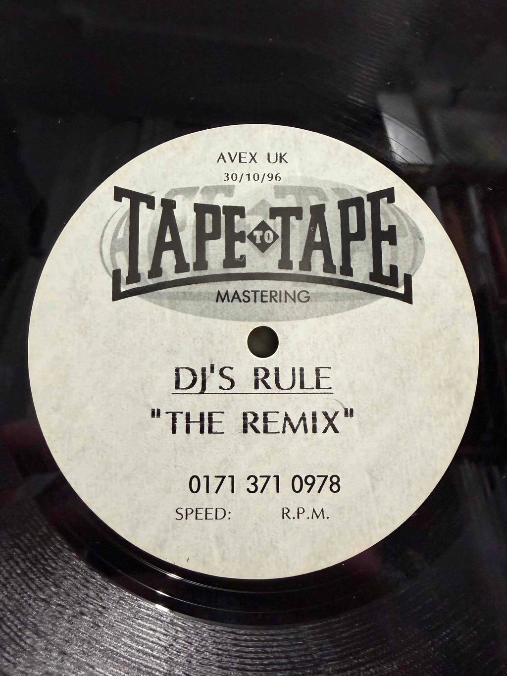 DJ's Rule - The Remix (12" Acetate) (Very Good Plus (VG+))