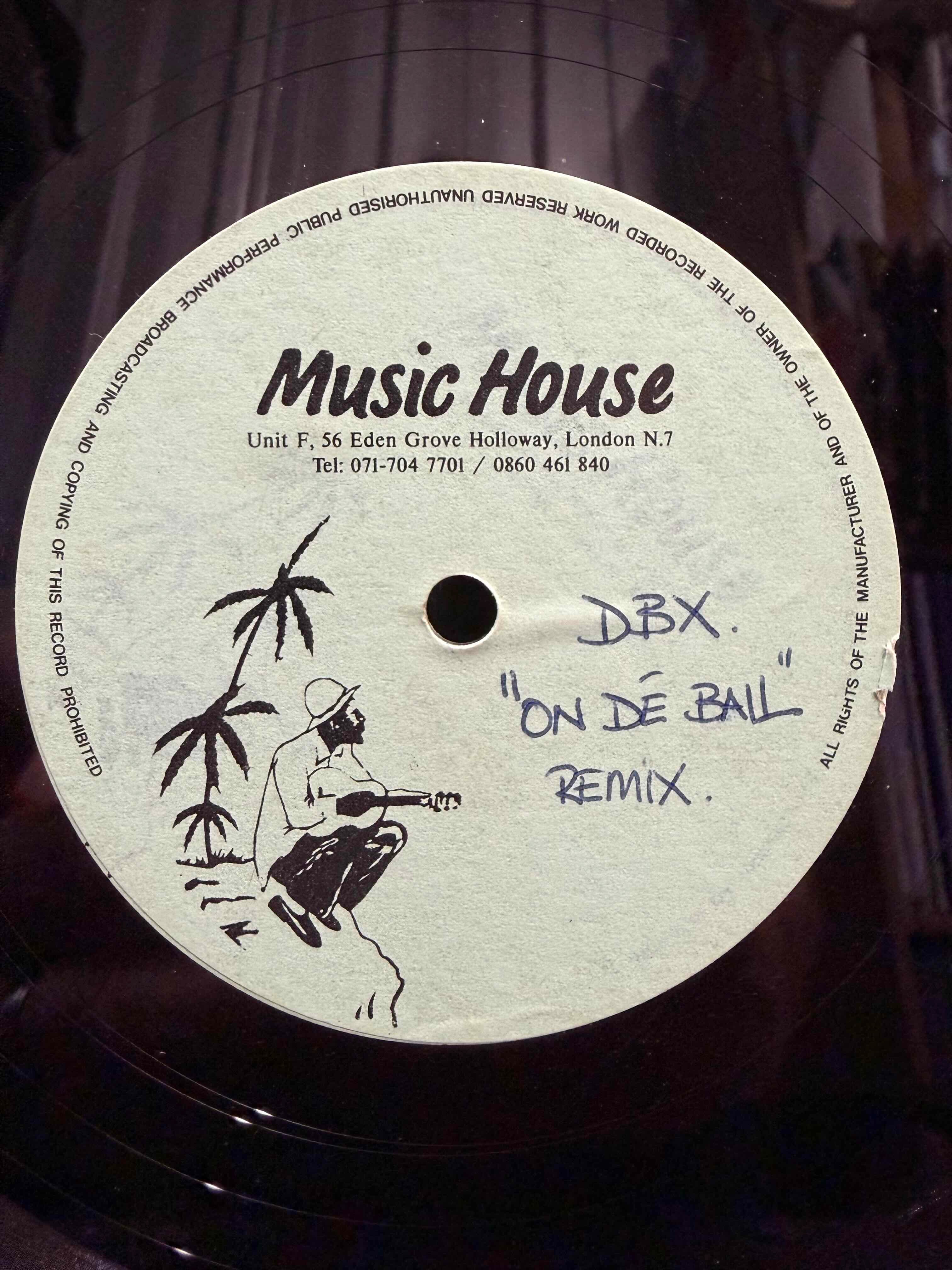 DBX – On De Ball (10" Acetate) (Very Good Plus (VG+))
