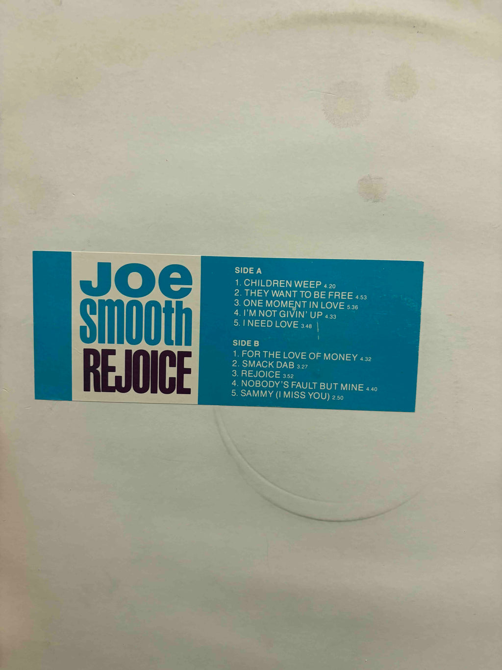 Joe Smooth - Rejoice (LP) (Neu (M))