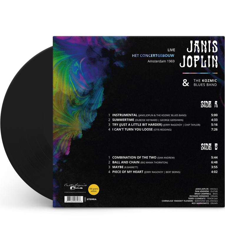 Janis Joplin – Live in Amsterdam 1969 (12-Zoll-Album auf 180g Vinyl)