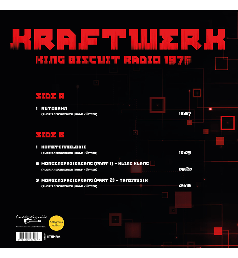 Kraftwerk – King Biscuit Radio 1975 (12-Zoll-Album auf 180g Vinyl)