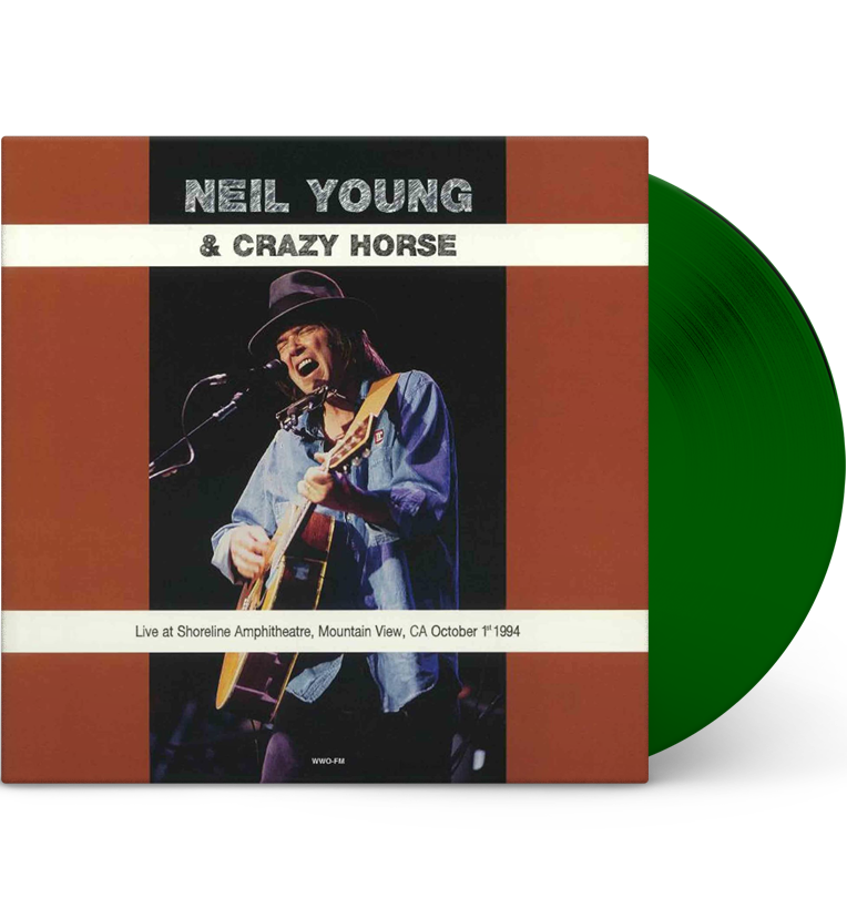 Neil Young & Crazy Horse – Live at the Shoreline Amphitheatre, Mountain View, CA, 1994 (12-Zoll-Album auf 180g durchscheinendem grünem Vinyl)