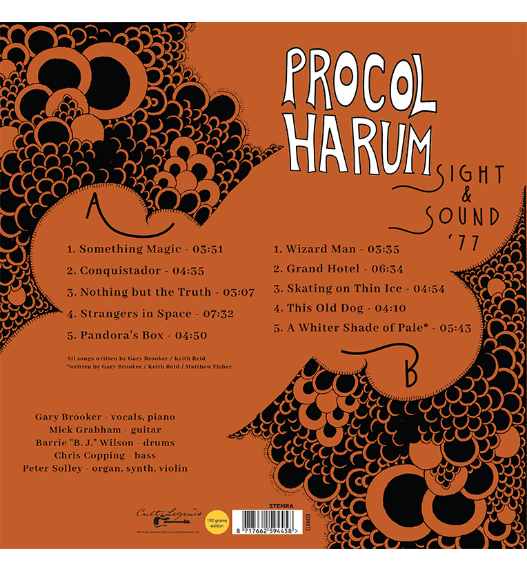 Procol Harum – Sight & Sound ’77 (12-Zoll-Album auf 180g Vinyl)