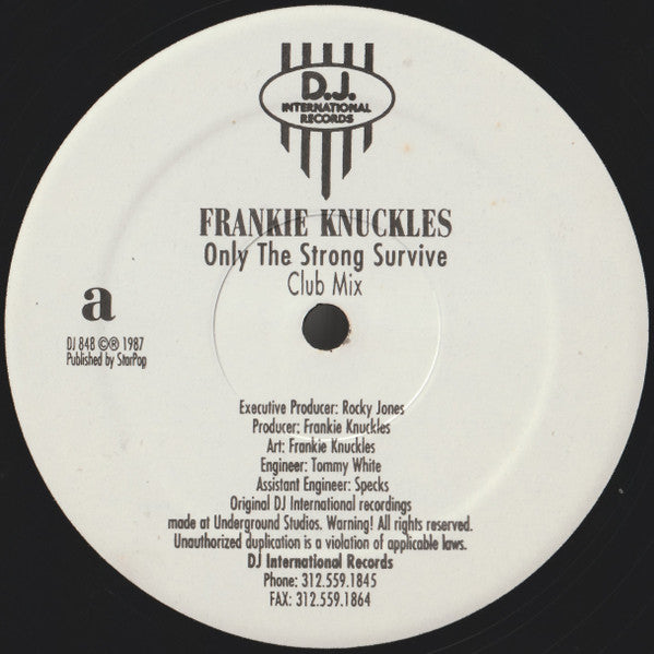 Frankie Knuckles – Only The Strong Survive (12") (Mint (M))