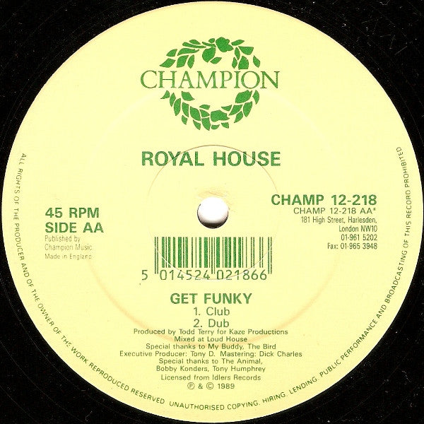 Royal House – Get Funky (12") (Very Good (VG))