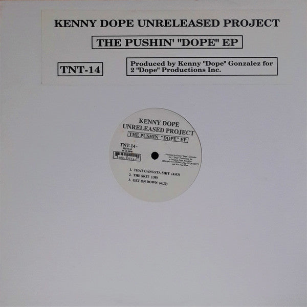 Kenny Dope – Unreleased Project (The Pushin' "Dope" EP) (12") (Very Good Plus (VG+))