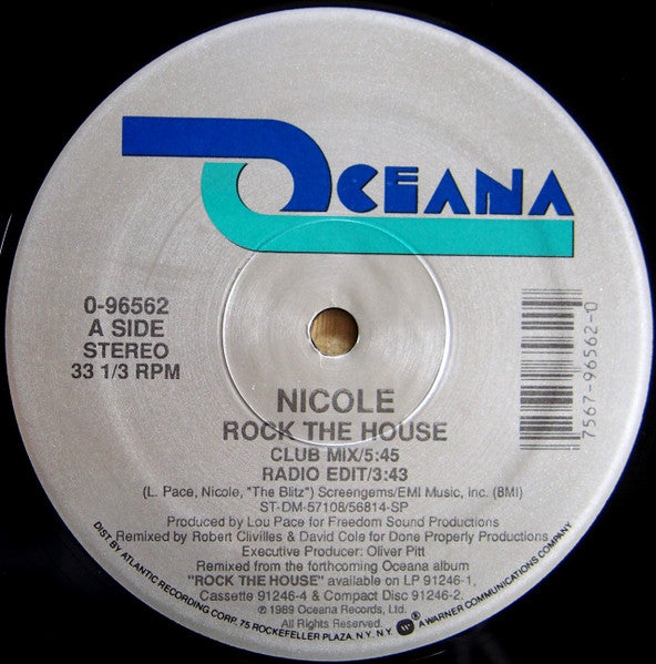 Nicole – Rock The House (12") (Very Good (VG))