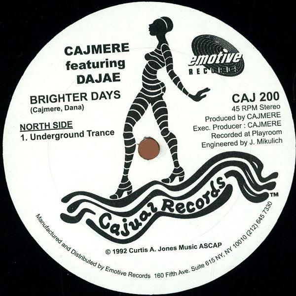 Cajmere Featuring Dajae / Cajmere Featuring Derrick Carter – Brighter Days / Dreaming EP (12") (Mint (M))