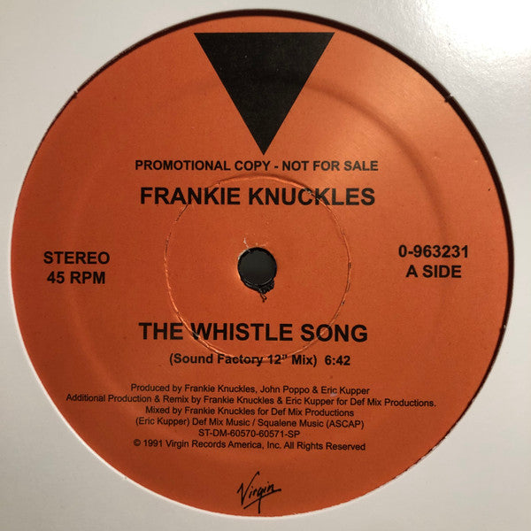 Frankie Knuckles – The Whistle Song (12") (Mint (M))