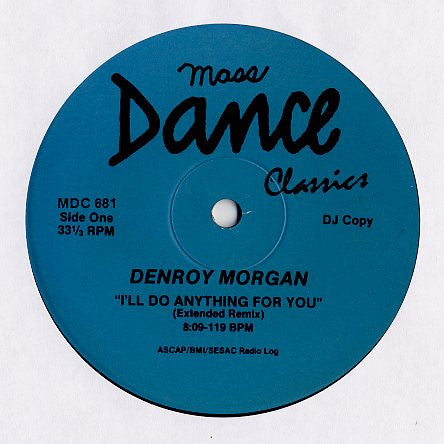 Denroy Morgan / Marvin Gaye / Santa Esmeralda – I'll Do Anything For You / Inner City Blues / You're My Everything (12") (Presque neuf (NM ou M-))