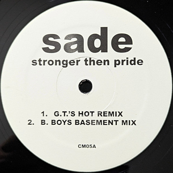 Sade – Stronger Then Pride (House Mixes) (CM 05) (12") (Mint (M))