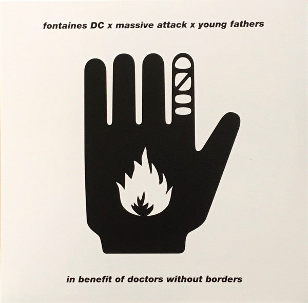 Fontaines DC / Massive Attack / Young Fathers ‎– Ceasefire (White Sleeve - Red Vinyl) (12") (Mint (M))