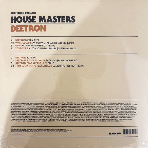 Deetron - House Masters (2xLP) (Mint (M))