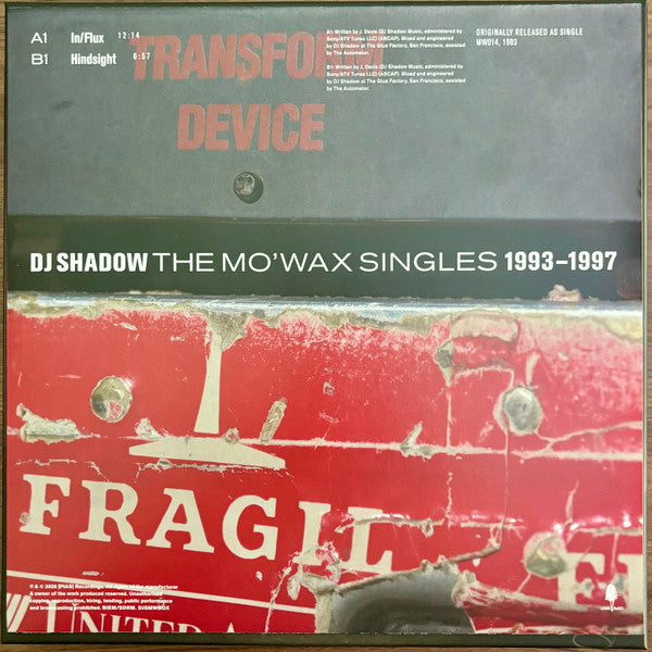 DJ Shadow ‎– The MoʼWax Singles 1993-1997 (Misprint 5 & 6 Corrected) (10 x12") (Mint (M))