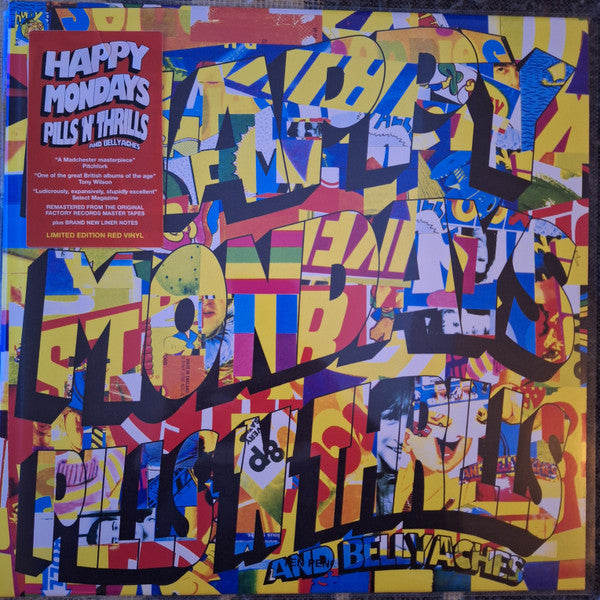 Happy Mondays - Pills 'N' Thrills And Bellyaches (Red Vinyl) (LP) (Mint (M))