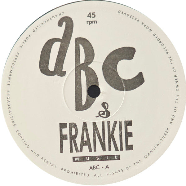 Various – ABC & Frankie Knuckles (12") (Very Good (VG))