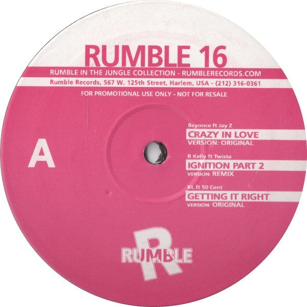 Various – Rumble 16 (12") (Near Mint (NM or M-))