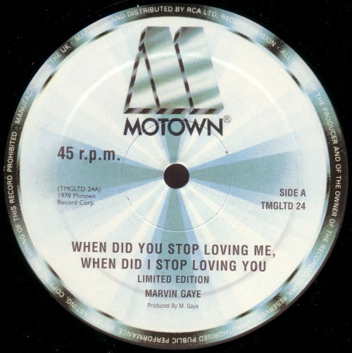 Marvin Gaye – When Did You Stop Loving Me, When Did I Stop Loving You (12") (Neuwertig (NM oder M-))