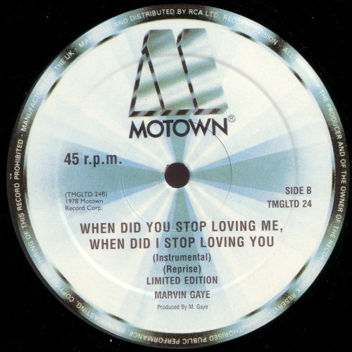 Marvin Gaye – When Did You Stop Loving Me, When Did I Stop Loving You (12") (Neuwertig (NM oder M-))