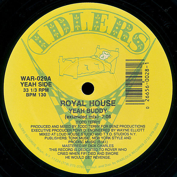 Royal House – Yeah Buddy (12") (Very Good (VG+))