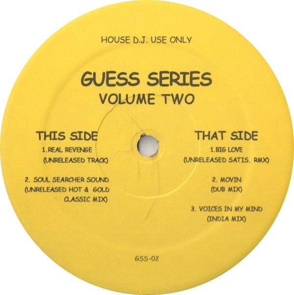 Various – Guess Series Volume Two (12") (Near Mint (NM or M-))