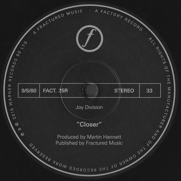 Joy Division – Closer (1 x LP) (Mint (M))