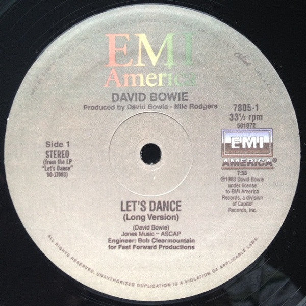 David Bowie – Let's Dance / Fame (12") (Mint (M))