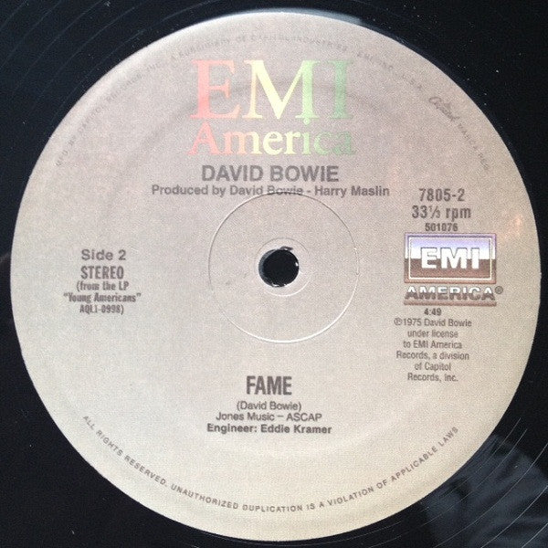 David Bowie – Let's Dance / Fame (12") (Mint (M))