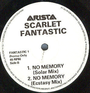 Scarlet Fantastic – No Memory (12") (Very Good Plus (VG+))