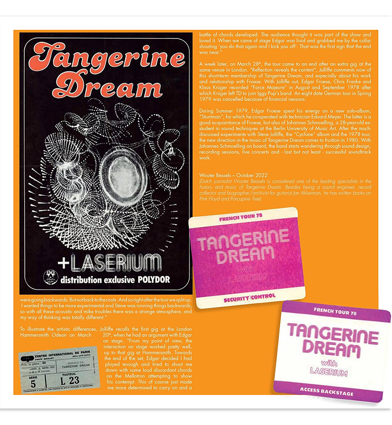 Tangerine Dream – Live in Paris, 6. März 1978 (RSD 2023 Limited Edition 3-LP Box-Set auf geteiltem farbigen Vinyl)