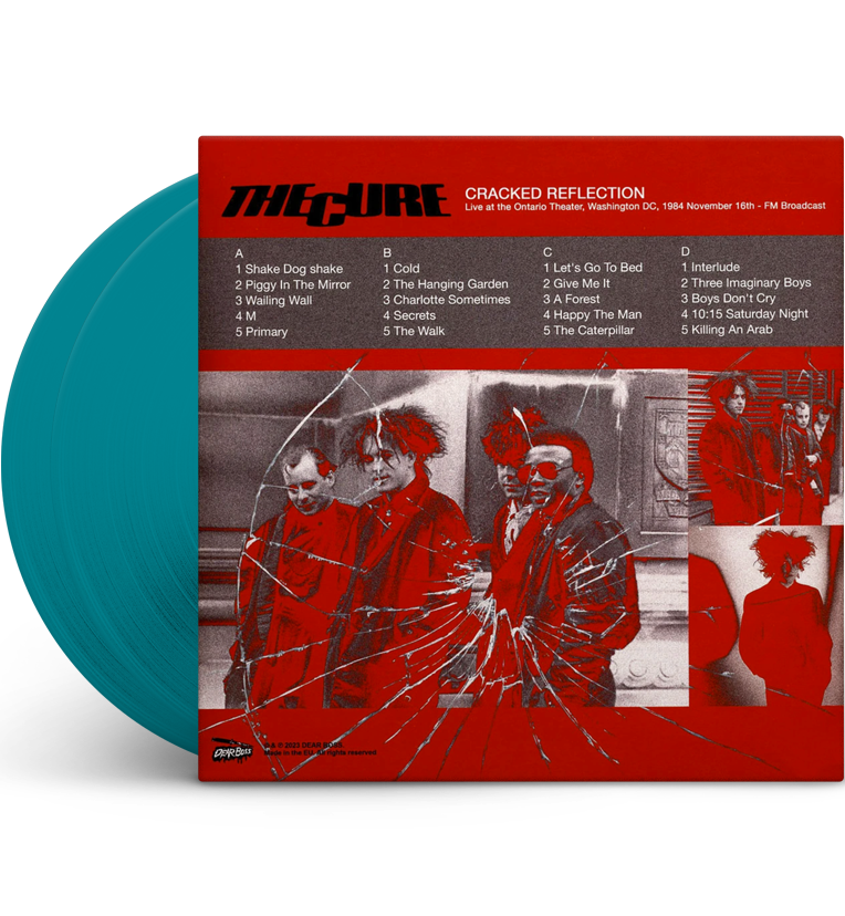 The Cure – Cracked Reflection: Live in Washington, D.C., 1984 (Limitierte Doppel-LP auf transparentem Teal-Vinyl)