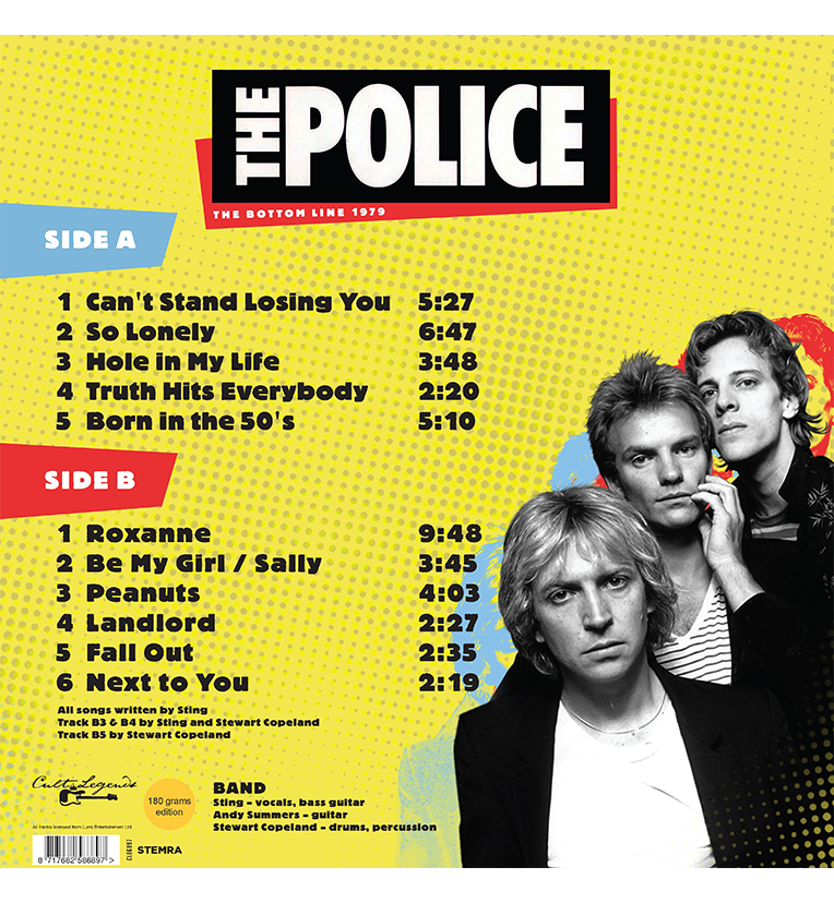 The Police – The Bottom Line 1979 (12-Zoll-Album auf 180g Vinyl)