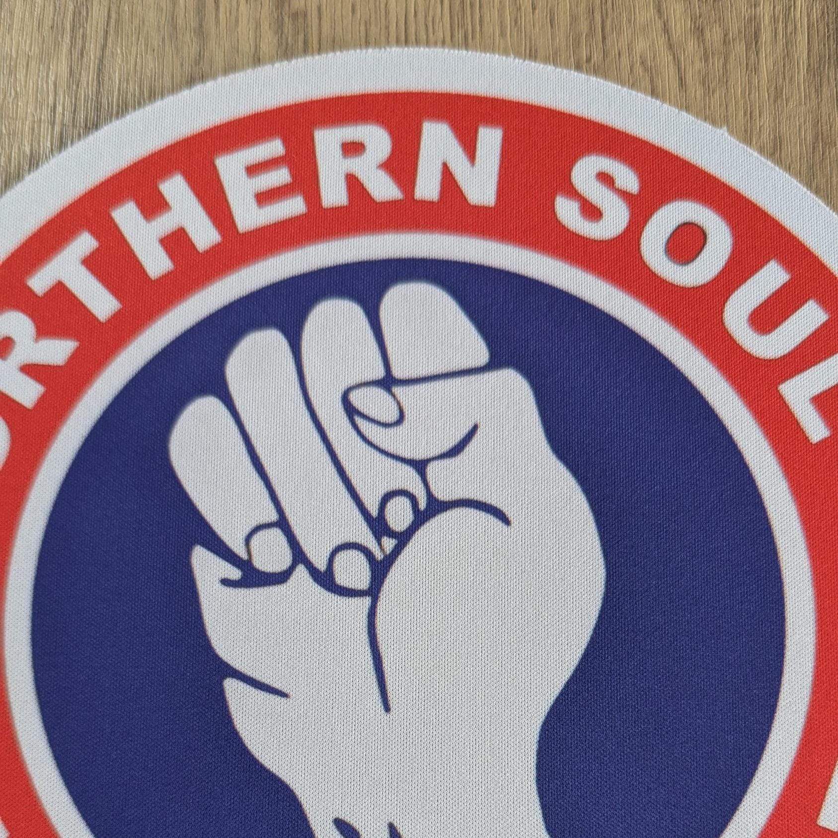 Keep the Faith Mouse Pad | Northern Soul Red White Blue Round Mousemat Gift