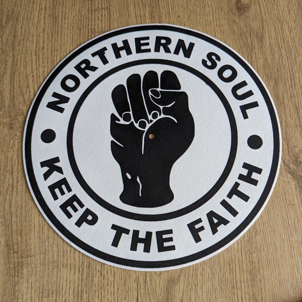 Northern Soul - Keep the Faith Slipmat - 7 & 12 inch LP Vinyl DJ Pro Turntable Slip Mat Record Player