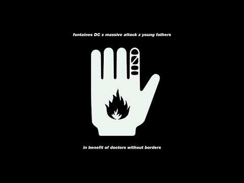 Fontaines DC / Massive Attack / Young Fathers ‎– Ceasefire (White Sleeve - Red Vinyl) (12") (Mint (M))